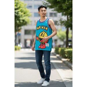 Blue Pac-Man Video Game Men's Headgear Classics Premium Embroidered Size XS